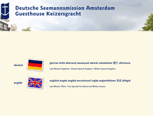 Tablet Screenshot of amsterdam.seemannsmission.org